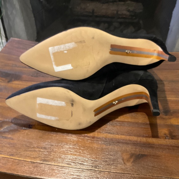 Sam Edelman Black Suede Ankle Boots Size 7 - Picture 7 of 8